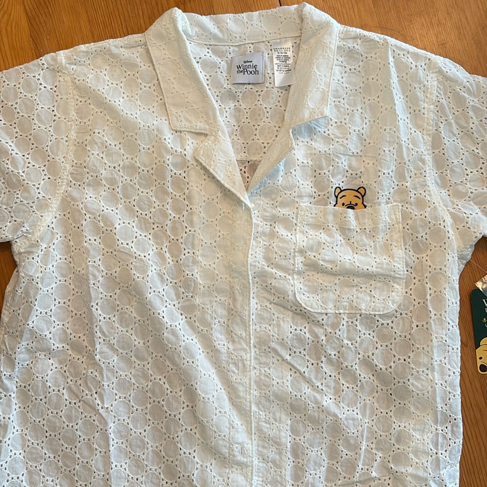 Disney Winnie the Pooh eyelet shirt